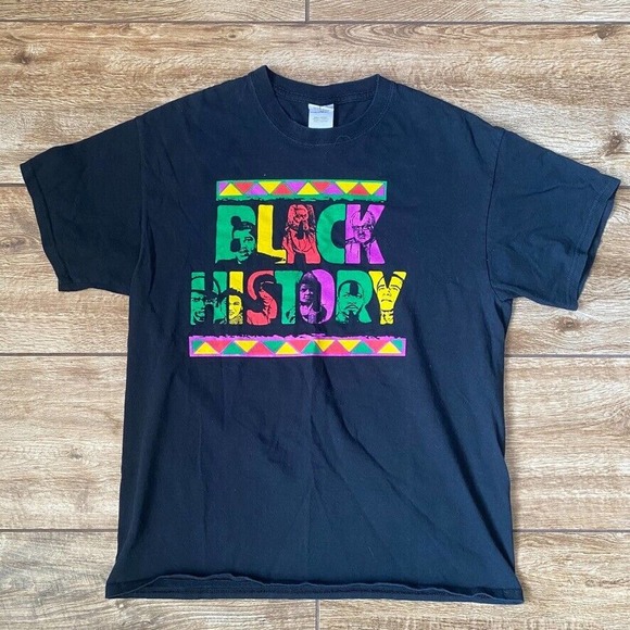 Black History T-Shirt African American Culture Tee Large Gildan - Picture 7 of 7